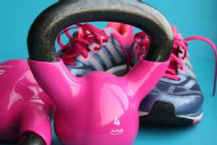 Image of pink gym equipment