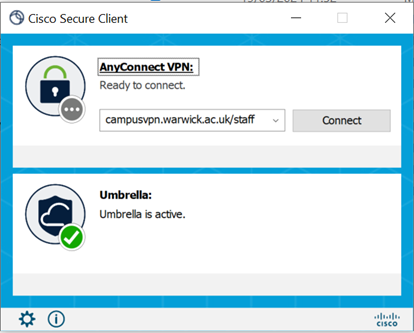 Cisco connect screen