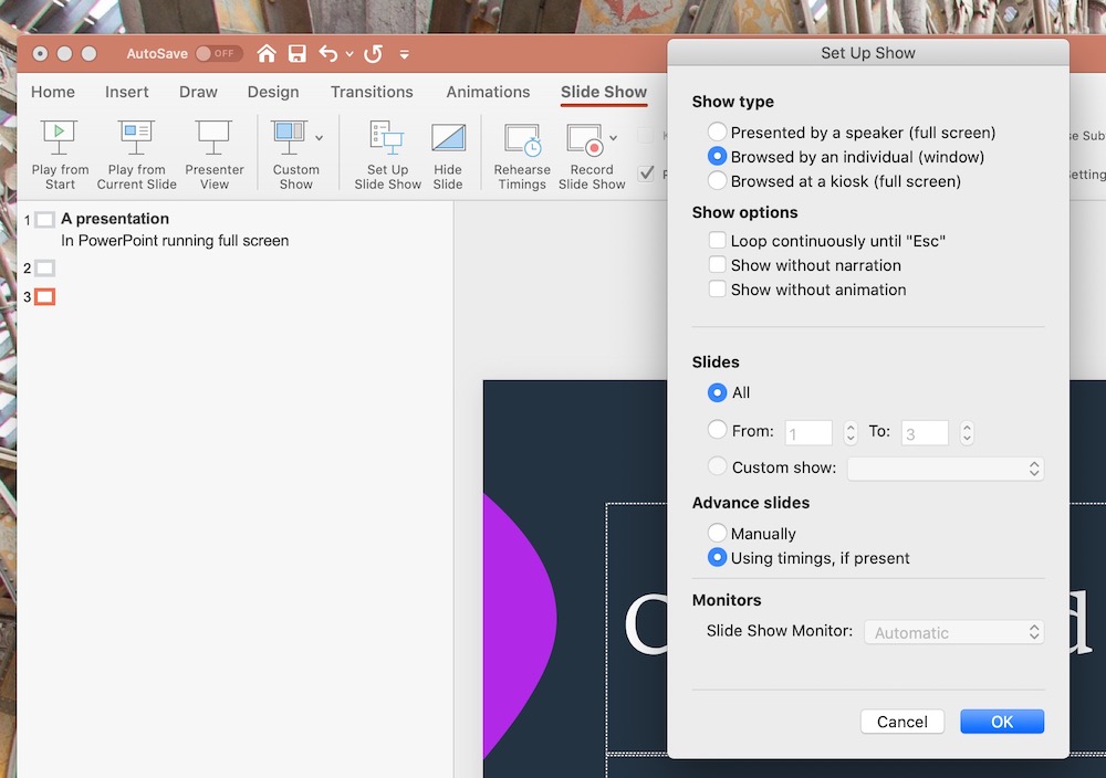 how to record presentation on mac