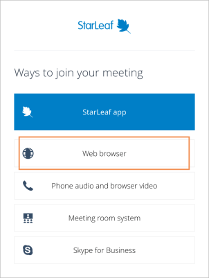 Meeting Join Options