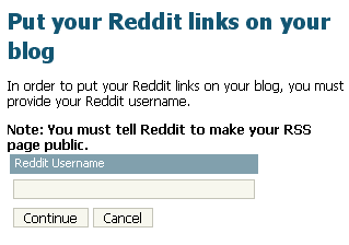 Enter your Reddit username