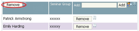 Remove group