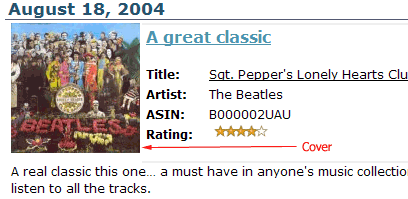 CD cover in a published CD review