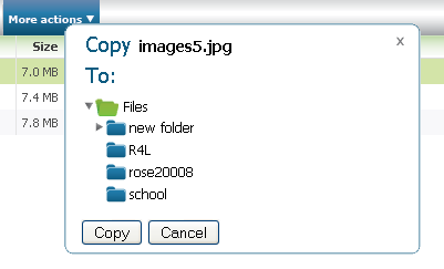 Copy file window