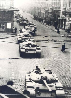 Tanks in Budapest, 1956
