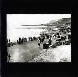 Whitehead. Crowded beach scene, Ireland.
