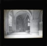 Church interior, large pillars