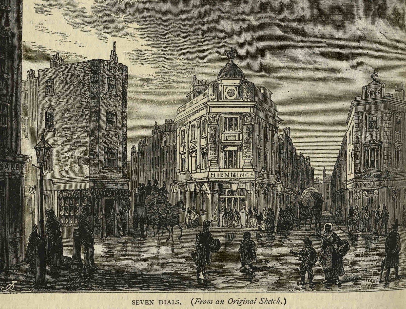 Seven Dials, from 'Old and New London', vol.3, [1878?]