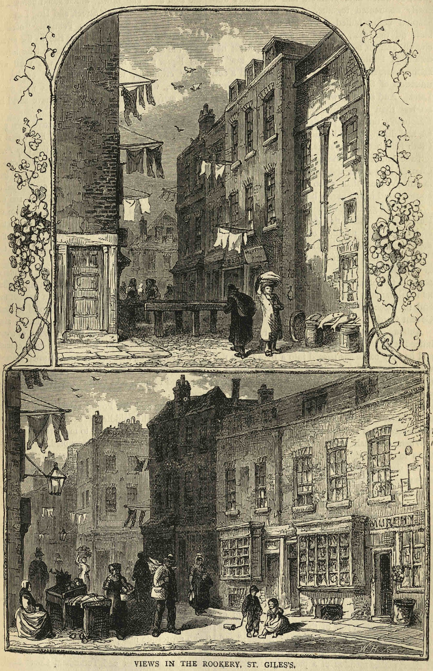 Views in the Rookery, St Giles, from 'Old and New London', vol.3, [1878?]