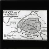 Map showing military positions around Paris and Versailles
