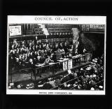 Council of Action, 1920, threatening a strike against a war by Poland against Russia