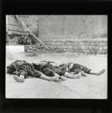 The riots at Damascus - bodies of rebels left lying in the streets after the fierce fighting