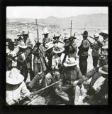 A band of Mexican irregulars on the U.S. frontier preparing for eventualities