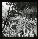 The Indian National Congress. The passage of the President through the streets of Calcutta. 1920