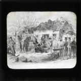 19th century illustration showing forced eviction of tenants
