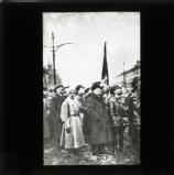 Lenin at the unveiling of the Marx - Engels monument, 1918