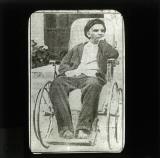 Lenin in wheelchair after suffering from a stroke in 1922