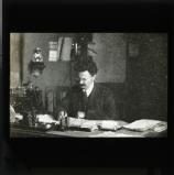 Trotsky at desk