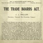Extract from article on the Trade Boards Act