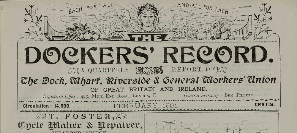 Header of The Dockers Record, showing the title of the publication