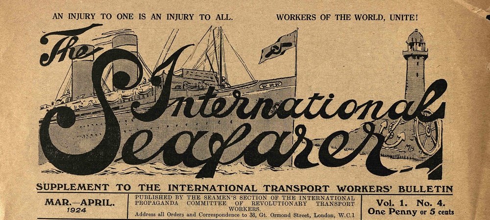 Header of The International Seafarer, showing the title of the publication