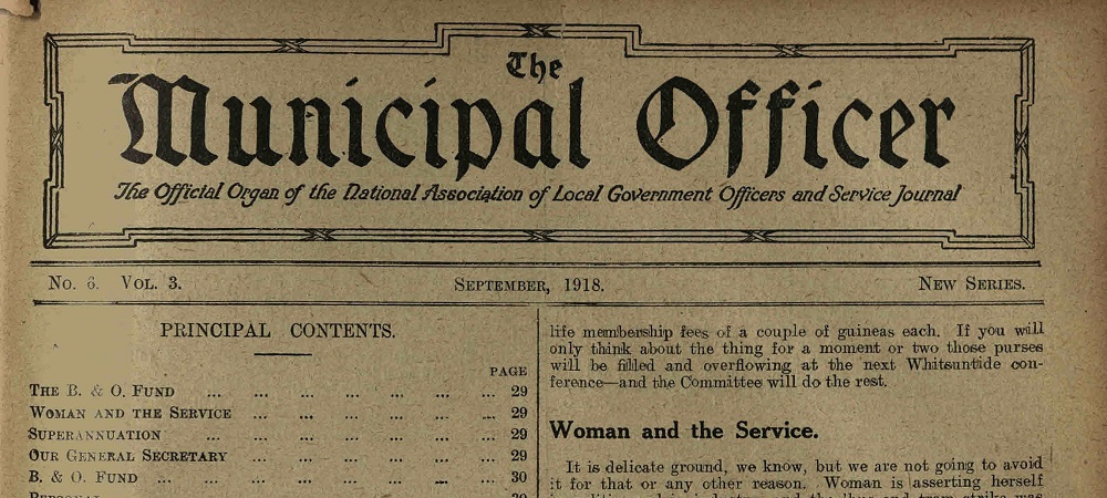 Header of The Municipal Officer, showing the title of the publication