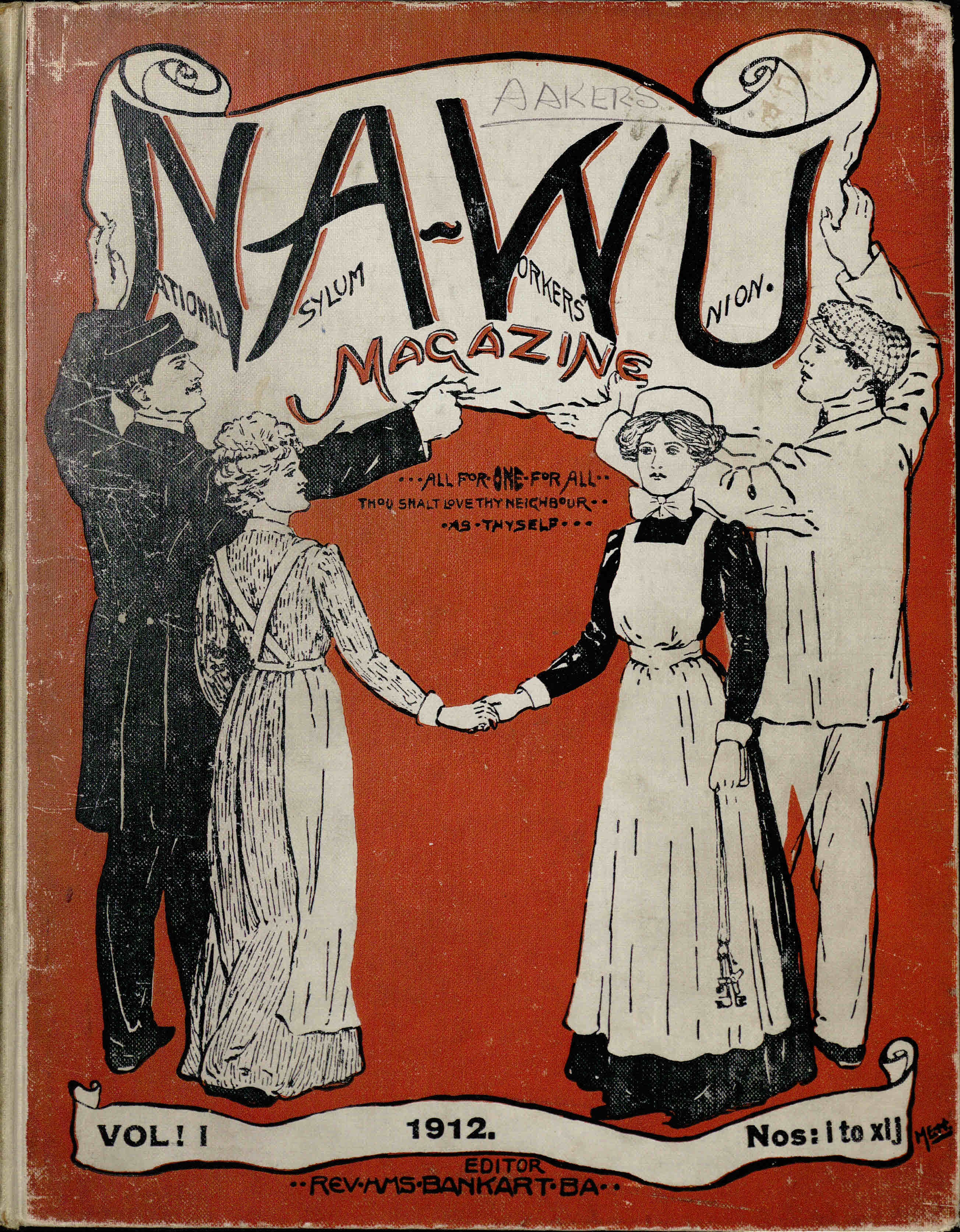 Front cover of the first volume of the NAWU magazine