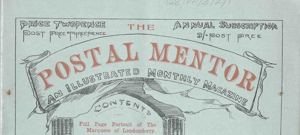 Header of the Postal Mentor, showing the title of the publication
