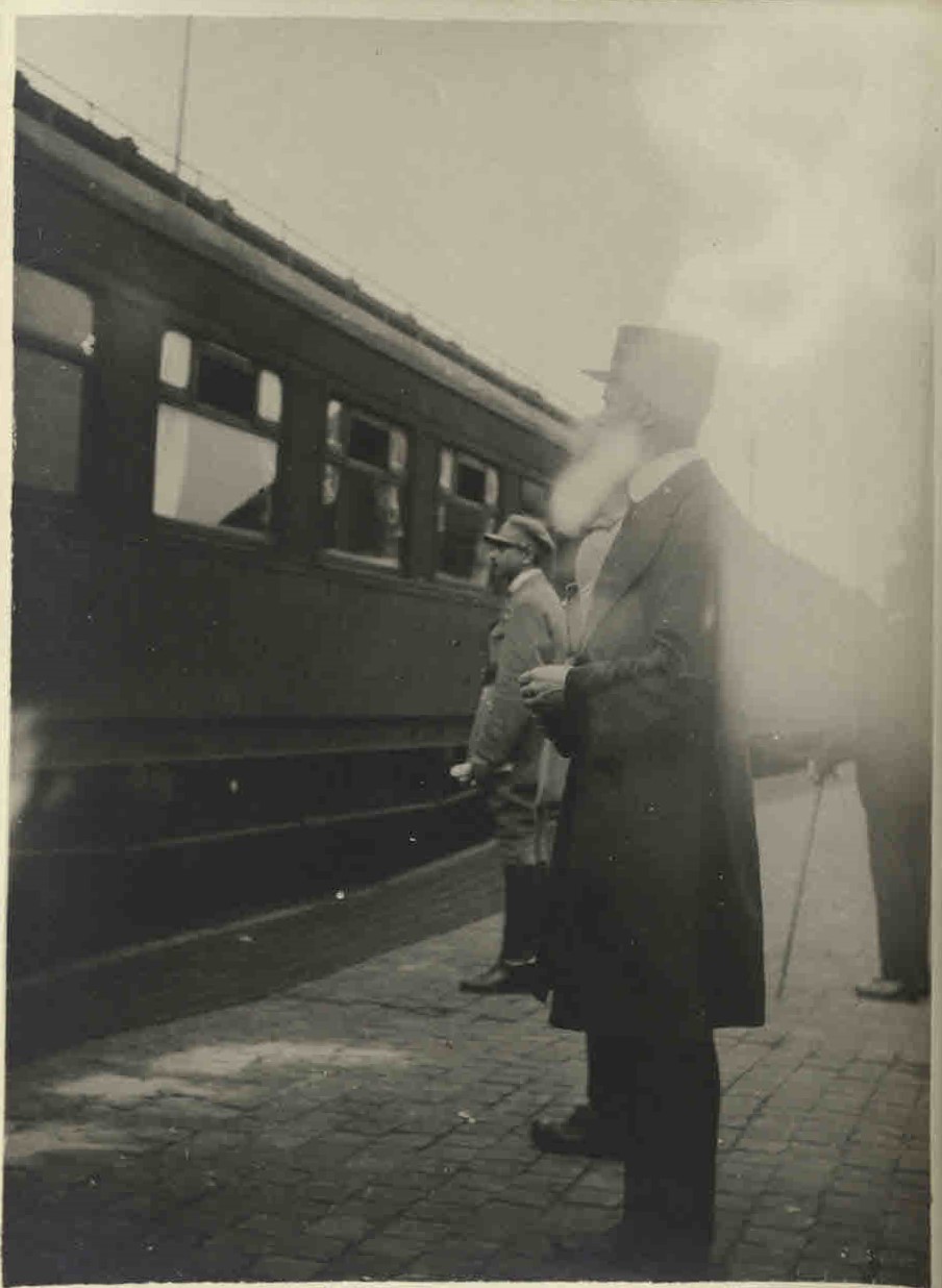Train station at Spa, 1920