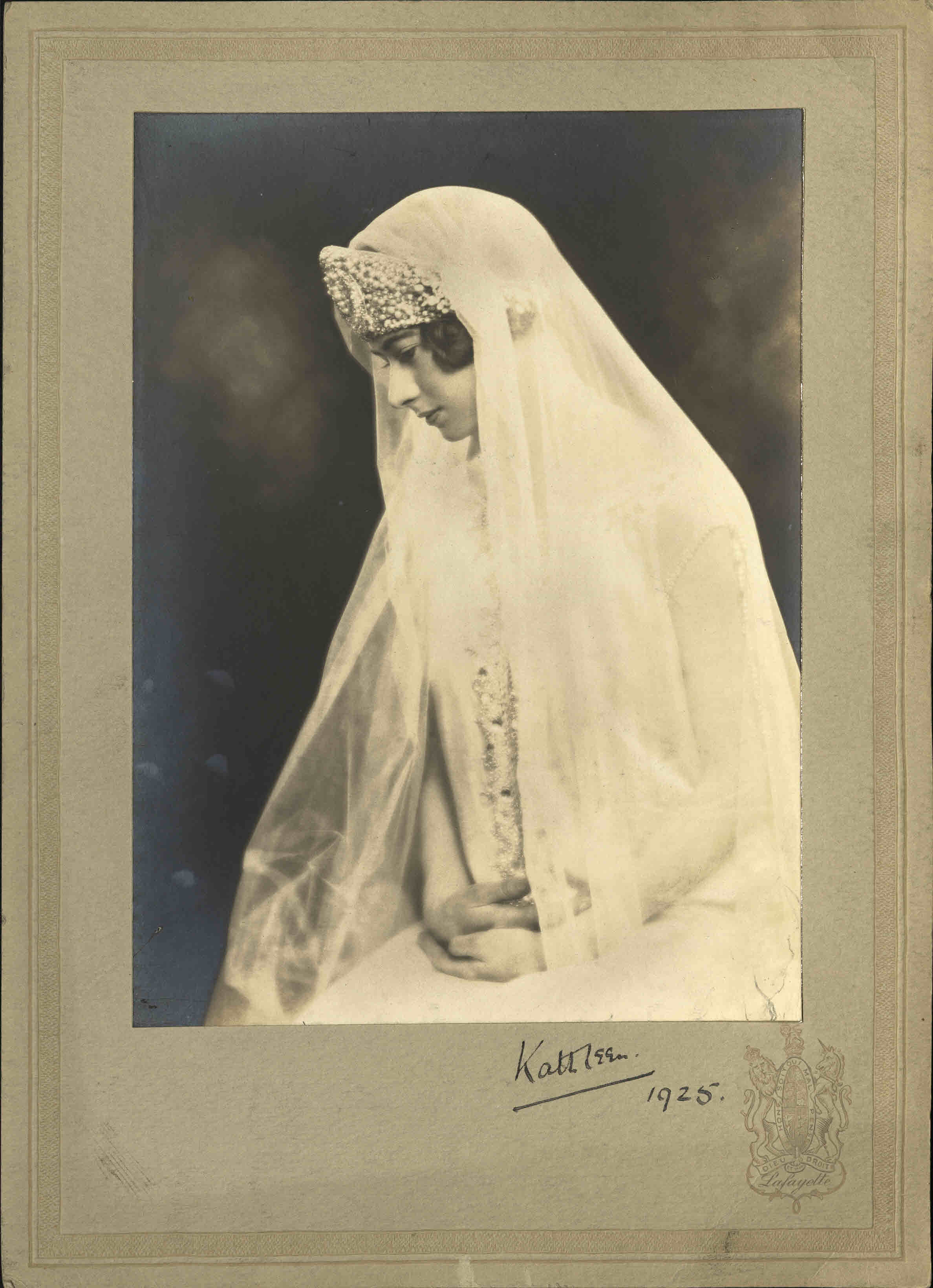 Kathleen Corry in wedding dress