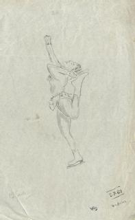 Sketch by William Henry Stokes, 1960 (in MSS.289/14/2)