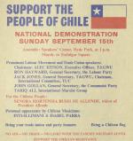 Chile Solidarity Campaign demonstration 1974