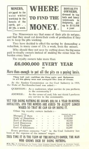 Trades Union Congress leaflets on the 