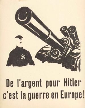 De l’argent pour Hitler c’est la guerre en Europe