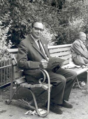 Jack Jones in a moment of relaxation at the TUC Conference, 1963