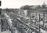 Military procession on the Sunday before the start of the Olympic Games, Berlin, 26 July 1936