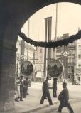 View of a decorated boulevard, Berlin, 22 July 1936