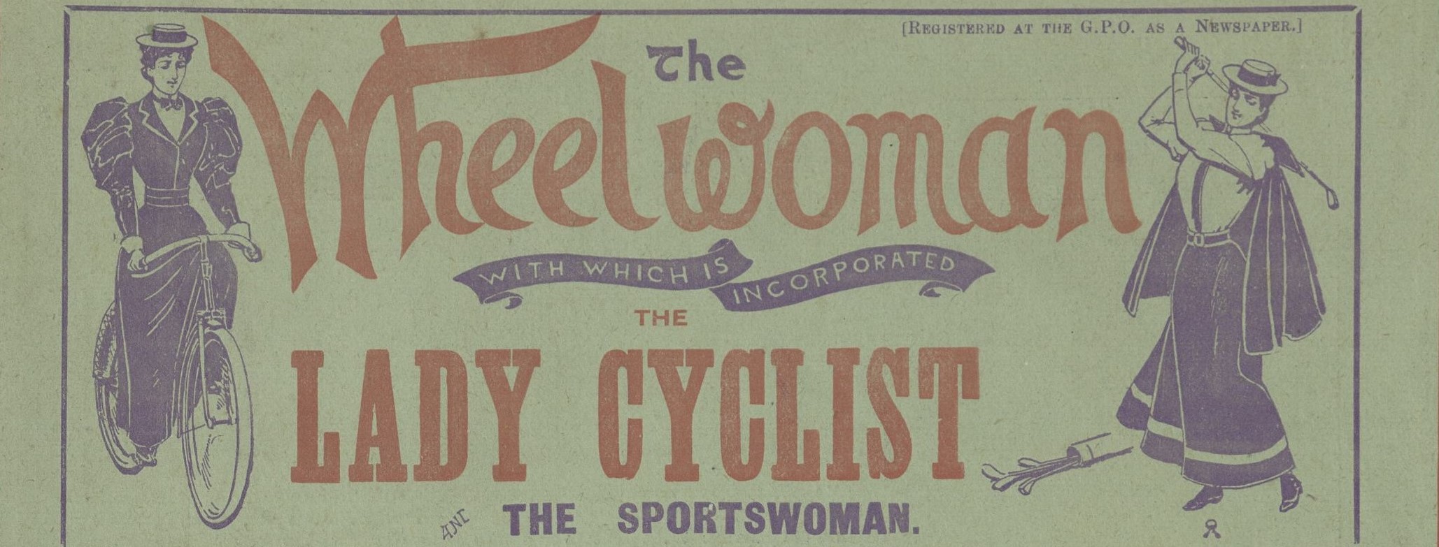 Header for the Victorian magazine The Wheelwoman