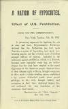 A nation of hypocrites. Effect of US prohibition [MSS.420/BS/7/12/14]