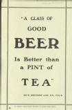 A glass of good beer is better than a pint of tea [MSS.420/BS/7/12/34]