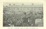 [1913] Tom Mann addressing those on strike at Garston in 1912