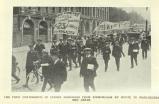 [1913] The first contingents of strike marchers from Birmingham en route to Manchester and Leeds