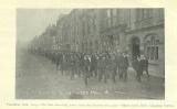 [1913] The strike at Bliss's Tweed Mill, Chipping Norton, the men marching away from the factory
