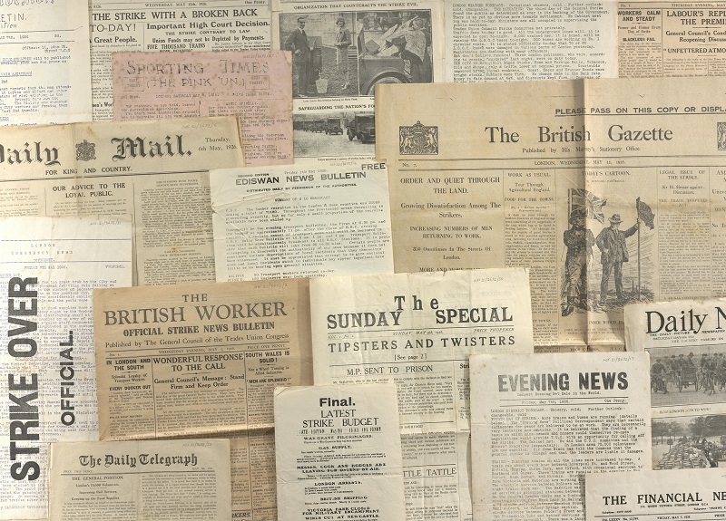 General Strike bulletins and newspapers.