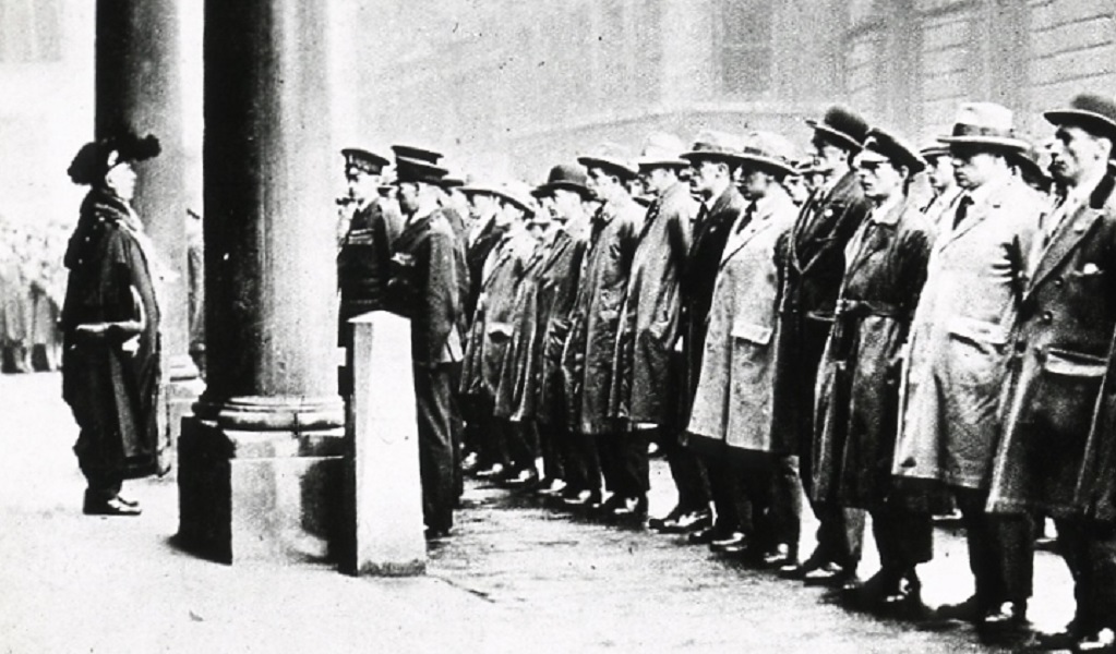 Special Constables with the Lord Mayor of London.