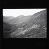 Mountainside and winding road, Bwlch y Groes. [Hellfire Pass]