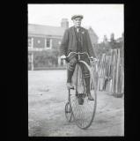 Tom Hughes on his 1874 Ordinary, 1923