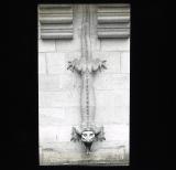 A stone carving of a lizard