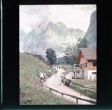 Cyclists preparing to ride over Great Scheidegg
