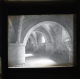 Church interior, large pillars